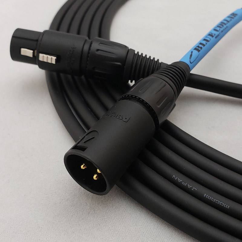 Customized Mogami XLR Cables - Blue Collar Cables